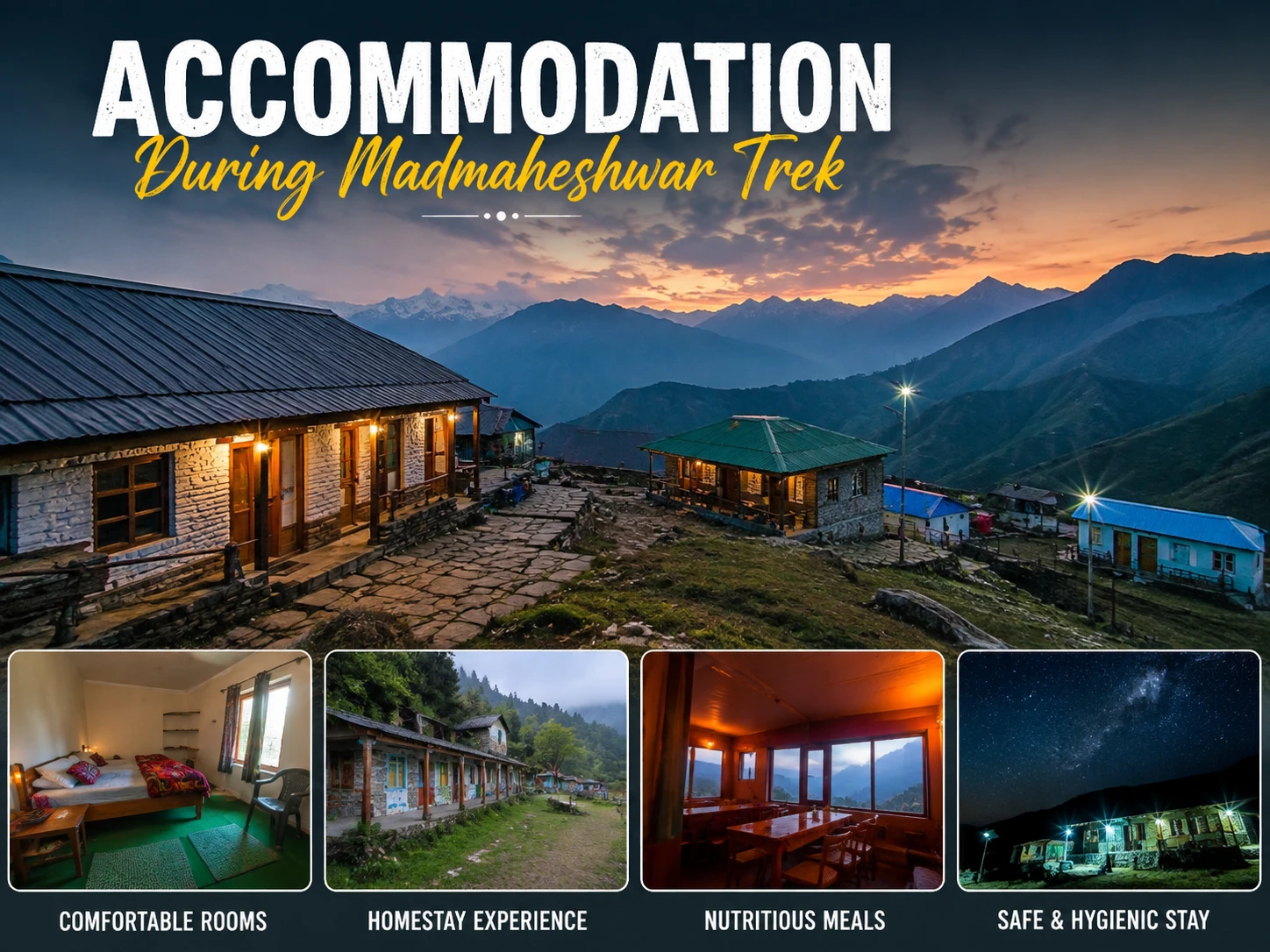 accomodation during madhyamaheshwar trek