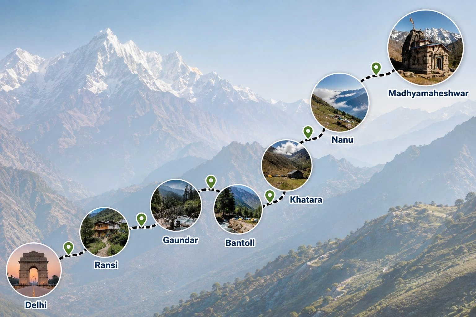 madhyamaheshwar trek route