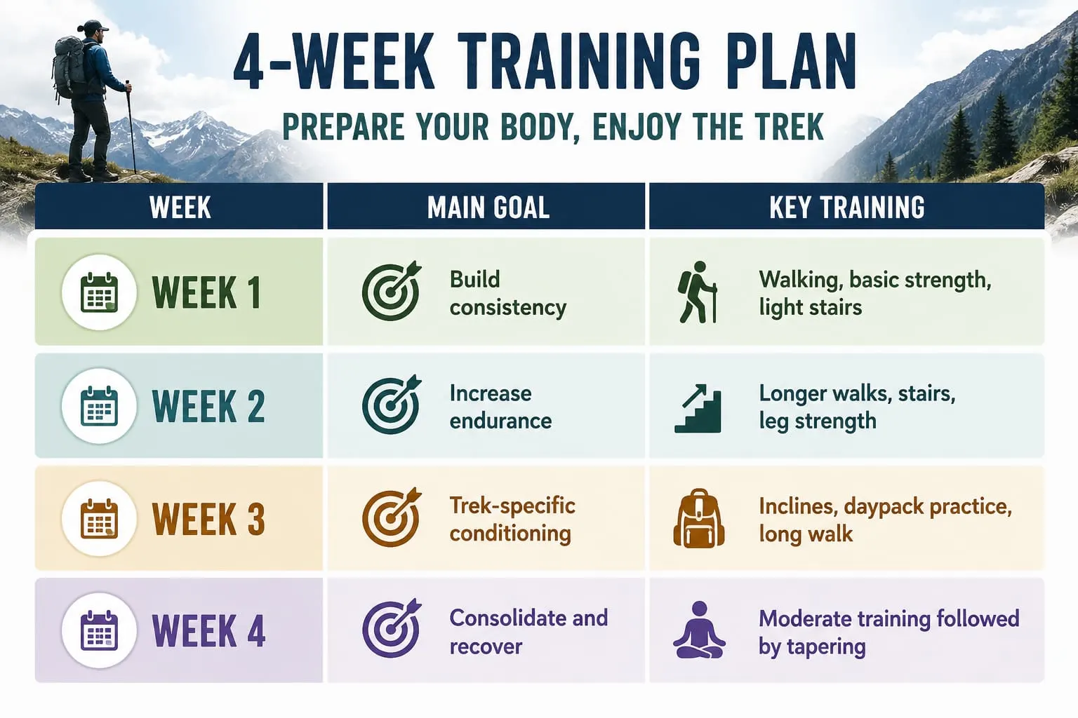 4 Week Training Plan