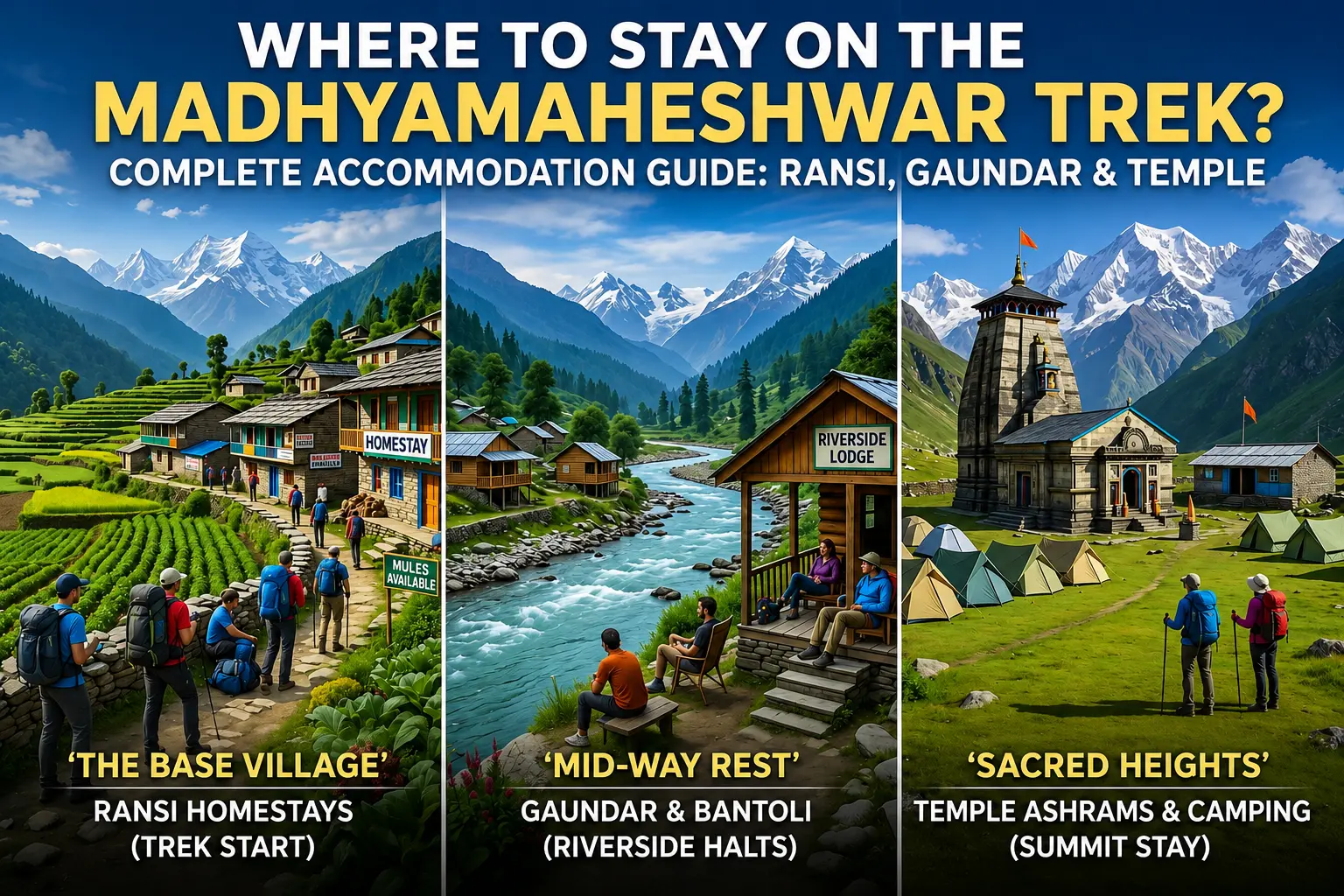 Where to Stay on the Madmaheshwar Trek? Complete Accommodation Guide