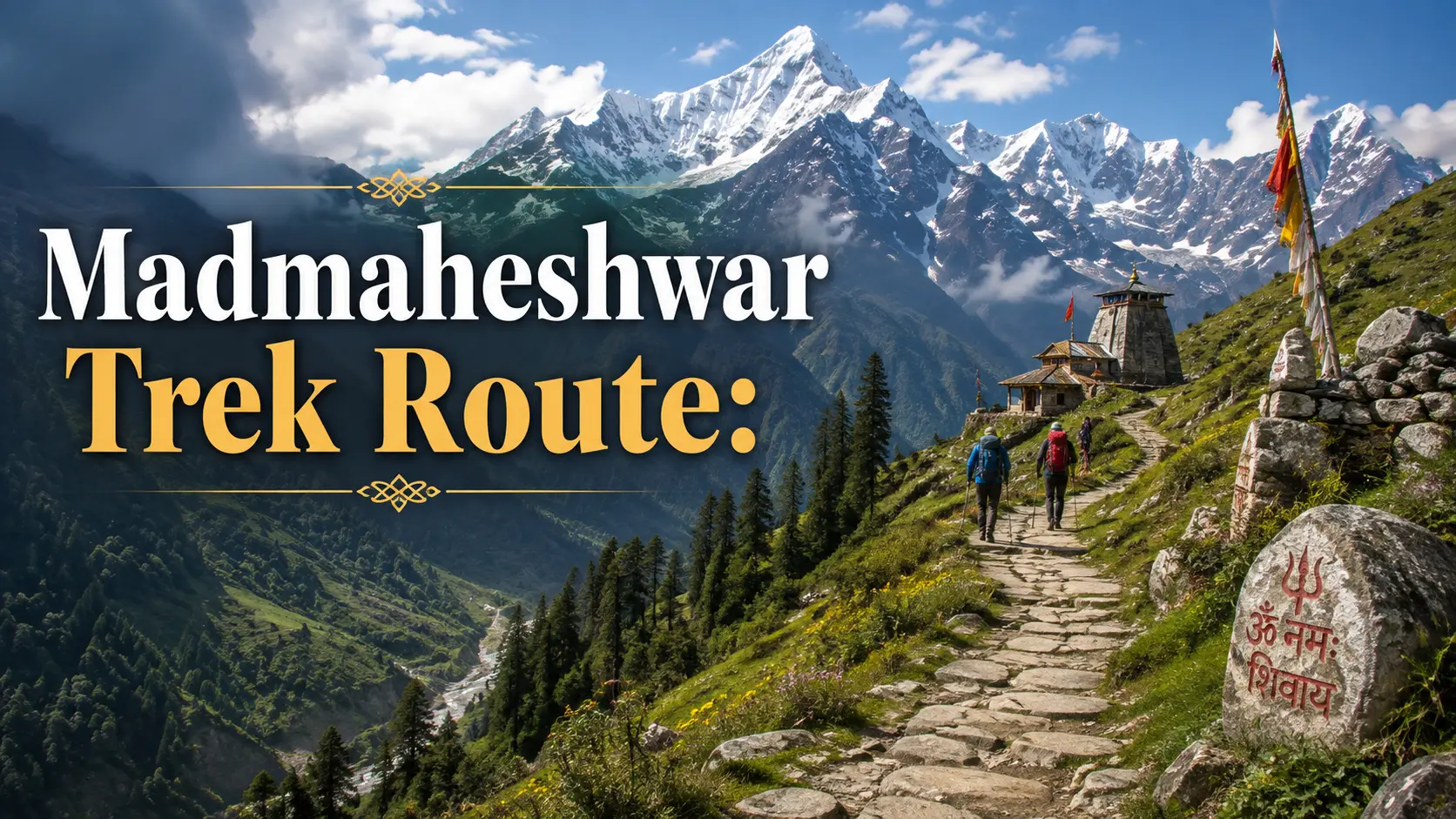 Madmaheshwar Trek Route | Ransi to Temple Map