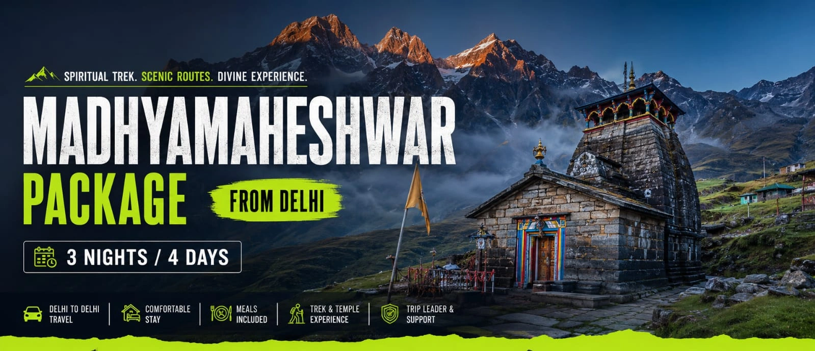 Madhyamaheshwar Package From Delhi – 3 Nights 4 Days