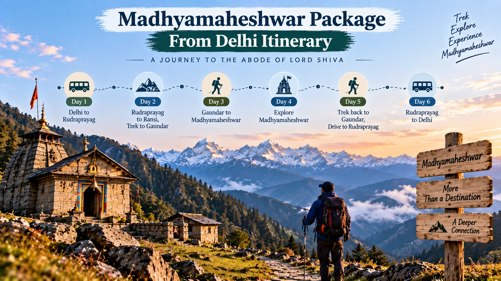 Madhyamaheshwar Package From Delhi Itinerary